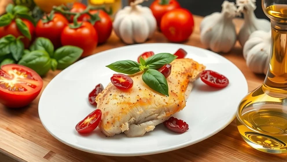 Kyckling med soltorkade tomater